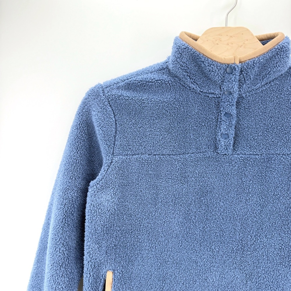 Koolaburra by UGG Fleece Pullover Womens Large Blue Sherpa Gorpcore Mock Neck - Picture 2 of 10